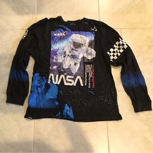 NASA All Over Print Men’s Long Sleeved Tee Shirt Contender